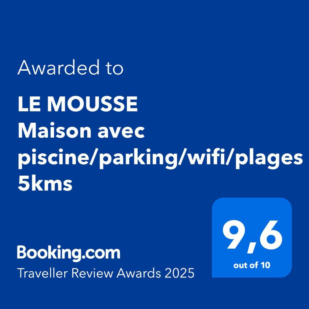 Le Mousse Maison Avec Piscine/Parking/Wifi/Plages 5Kms Les Mathes Exterior photo